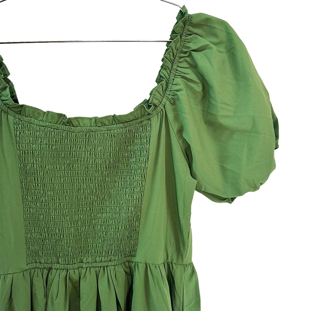 SCARLET DARKNESS Cottage‎ Renaissance Ruched Dress • Small • green - Picture 5 of 9